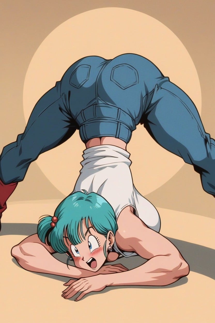 Natürliche Brust, Mund Offen, 25+ KI Porno