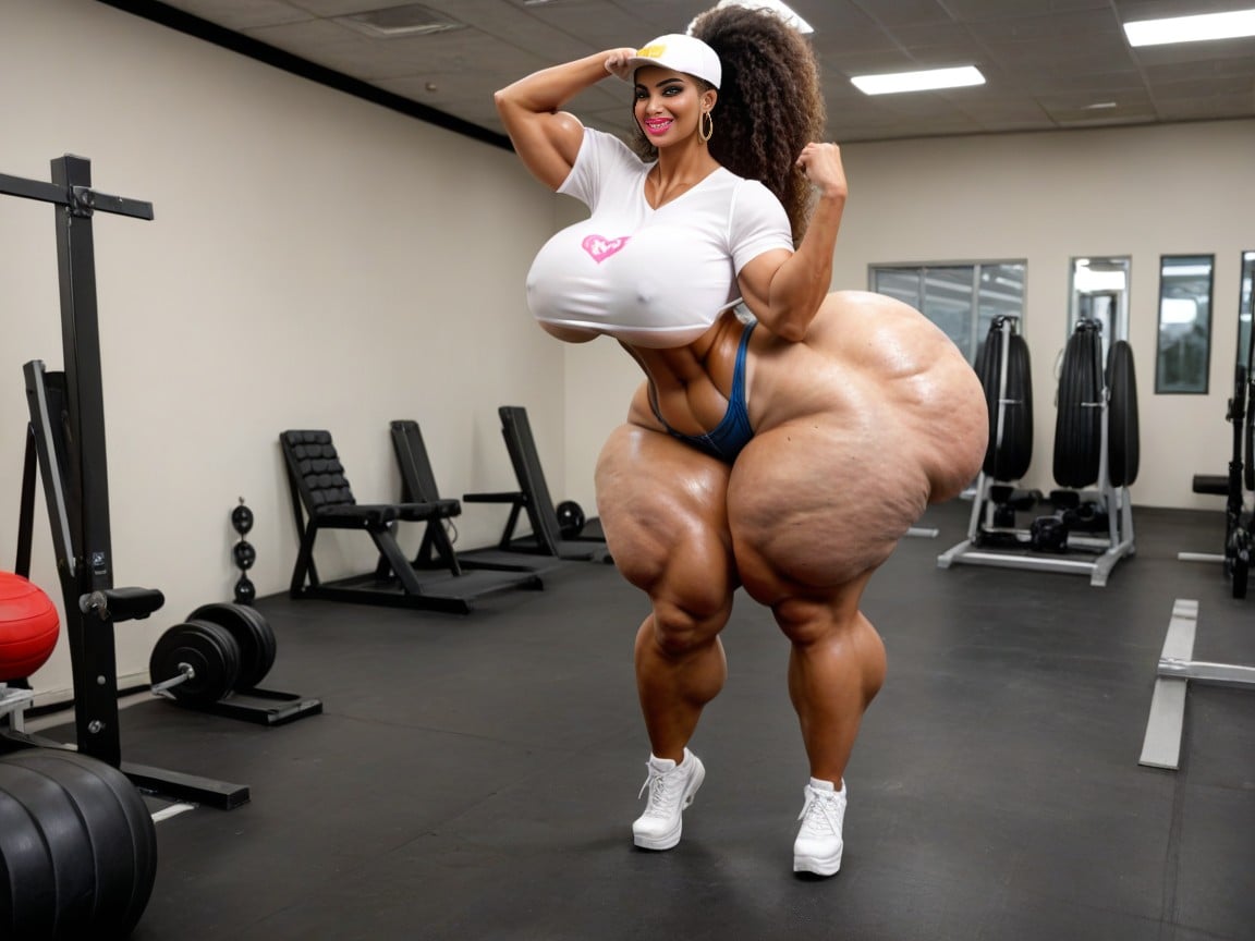 Giant Ass, Tan Lines, Cellulite Ass Cheeks AI Porn