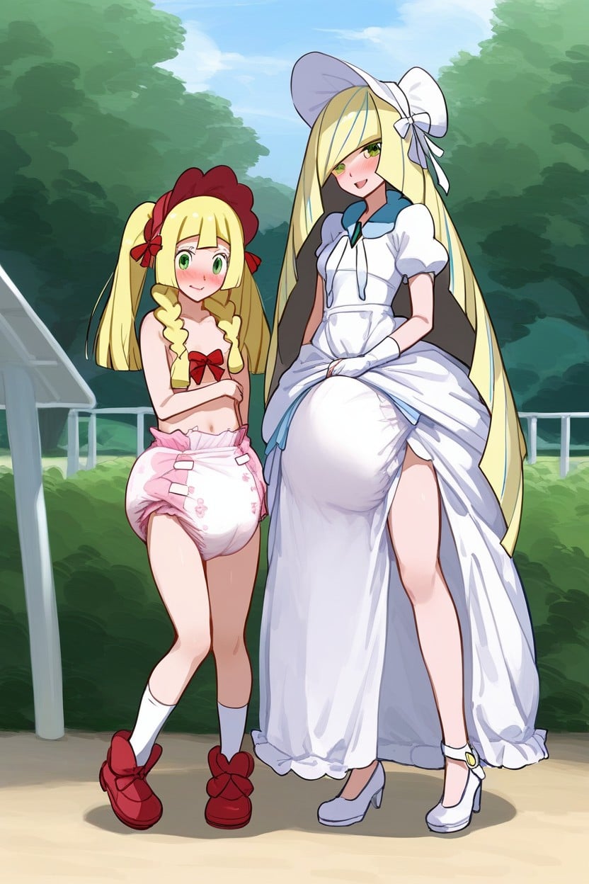 Visible Crotch, Legs, Embarrassed Blush AI Porn