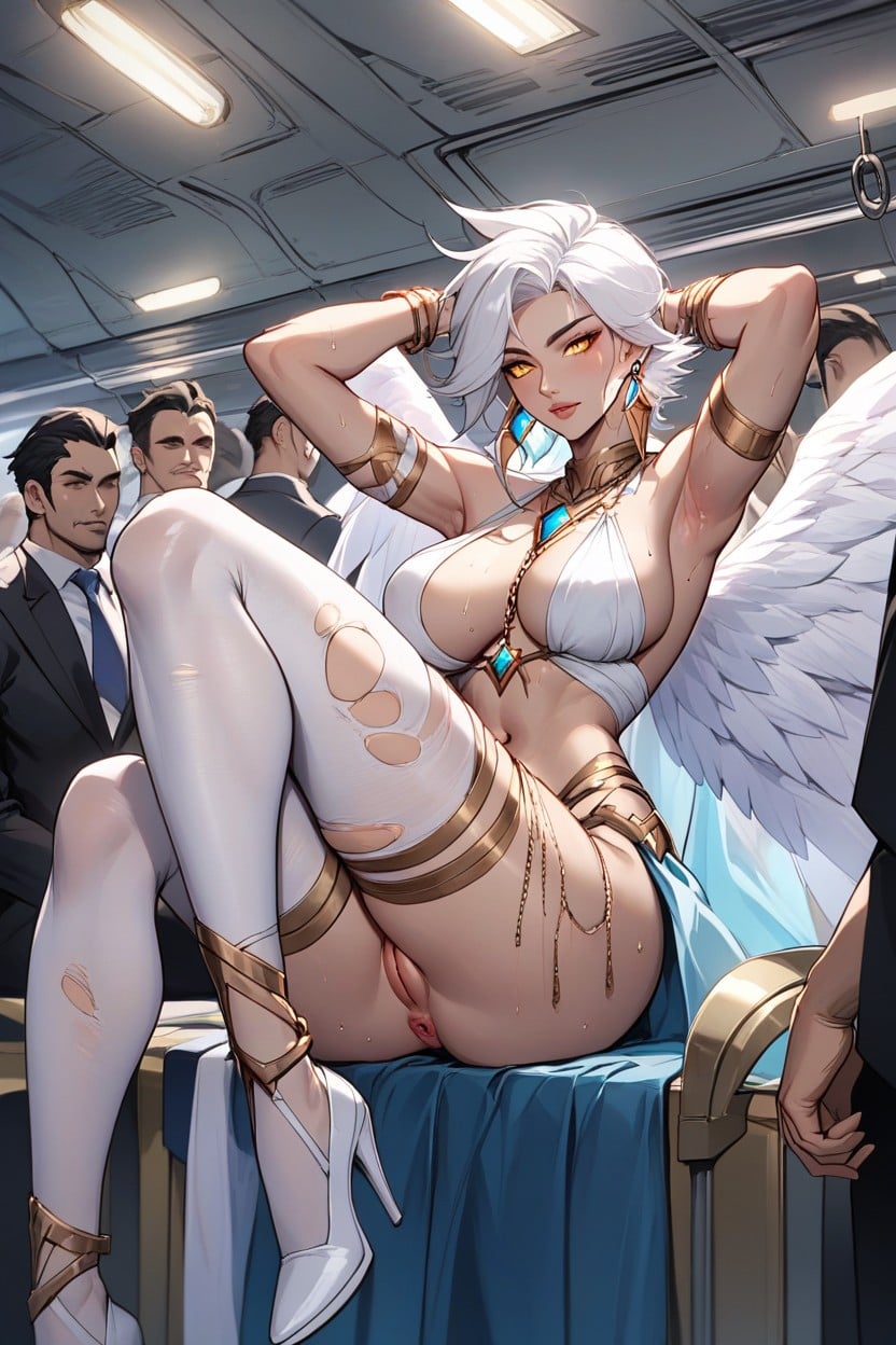 Kayle Of League Of Legends, Ripped Stockings, Puffy Pussy Hentai AI Porn