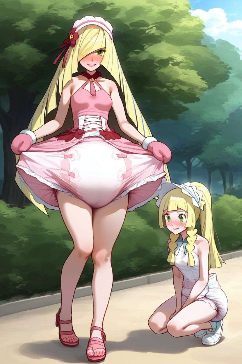 小さな, Female Pink Princess Top, Blonde Haired Women AI Porn