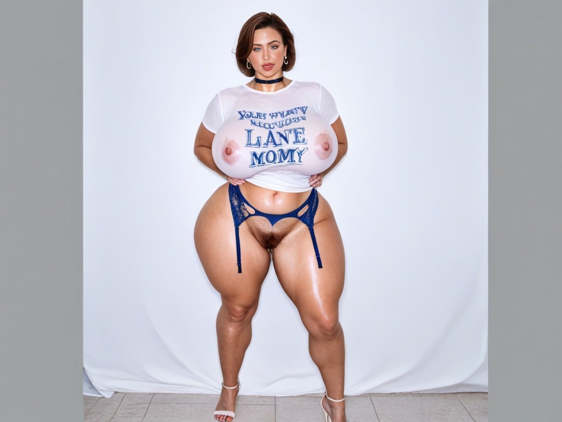 Bubble Butt, Front View, Pubic Hair AI Porn