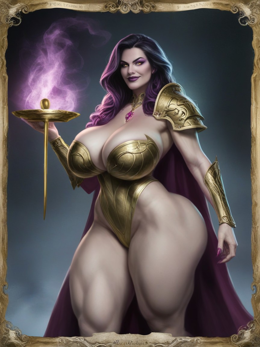 Muscular, She Towers Above Mortals, Breast Expansion AI Porn