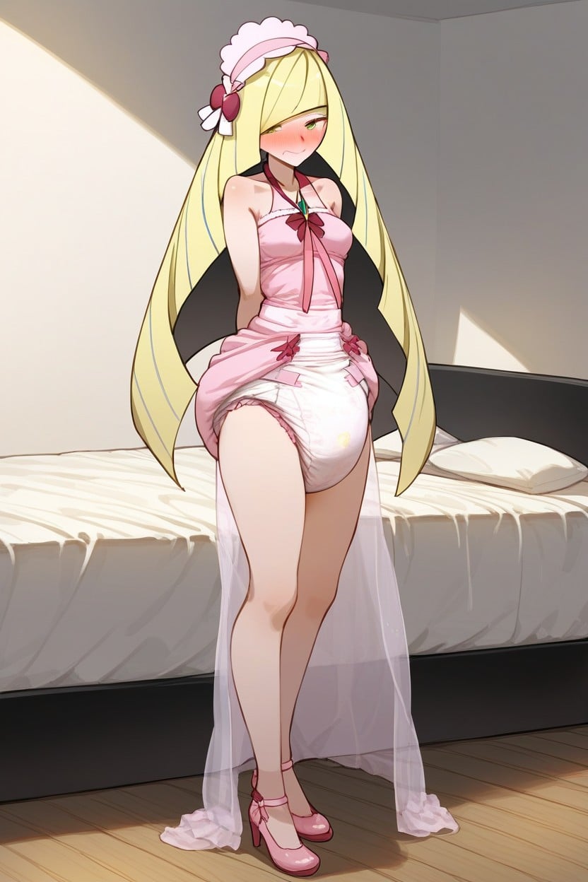 Wearing Princess Top, プロポーション, Covered Belly AI Porn