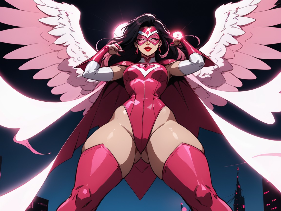 Low Breast Width, Thighs Exposed, Pink Nails AI Porn