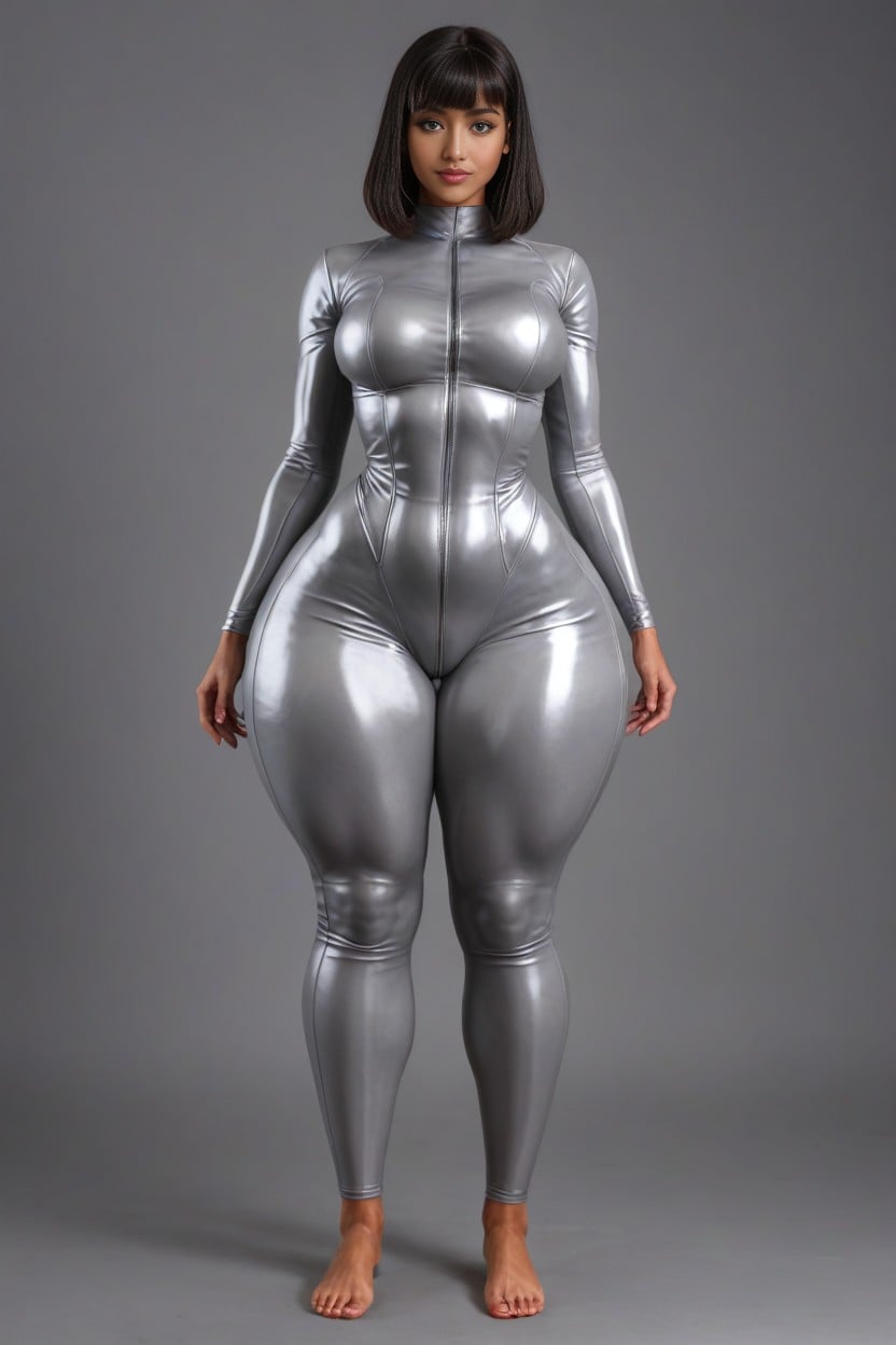 Thick Thighs, Highly Detailed, Large Round Eyes AI Porn