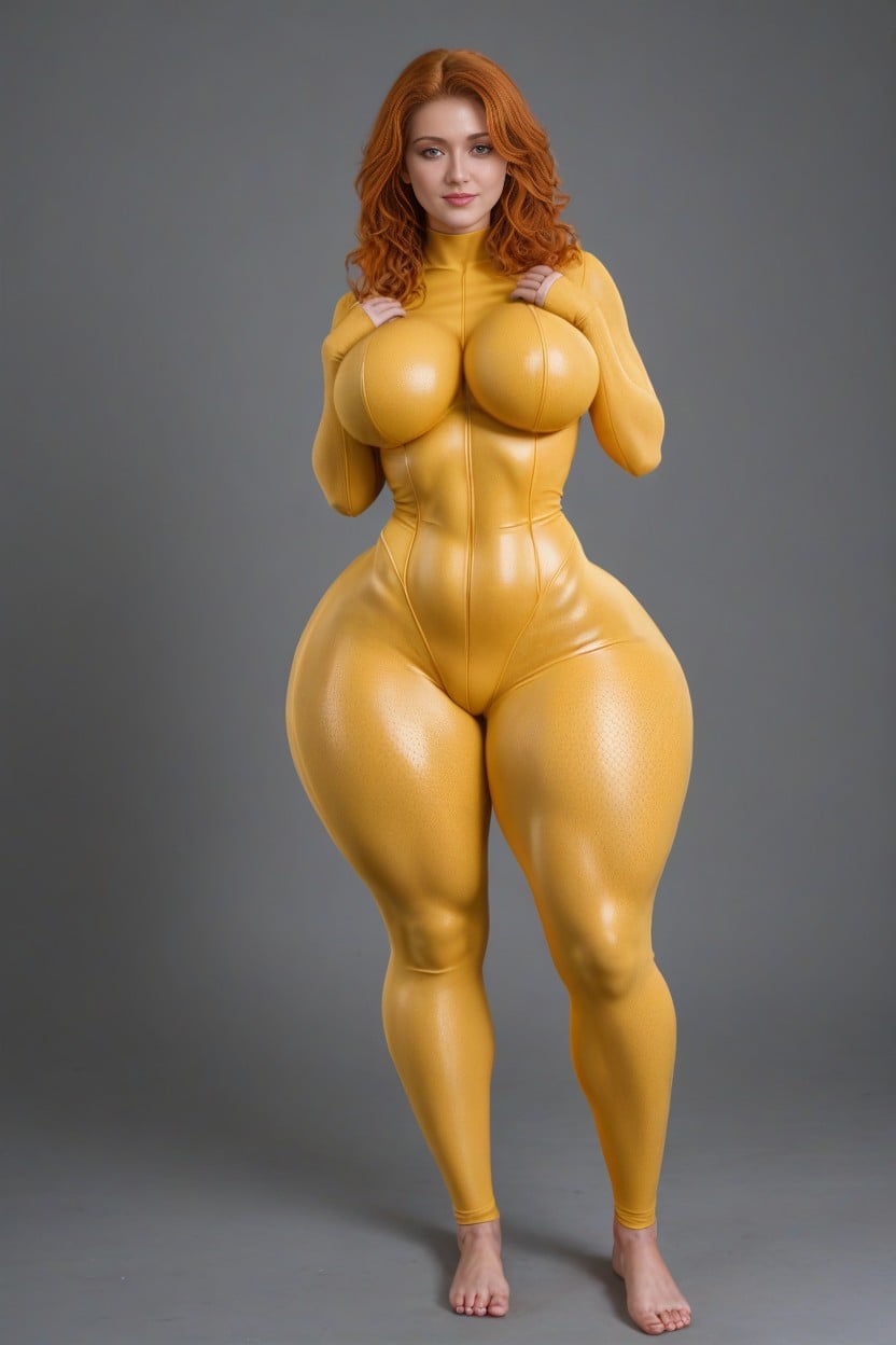 Thunder Thighs, Extremely Tight Butt, Deep Ass Crack AI Porn