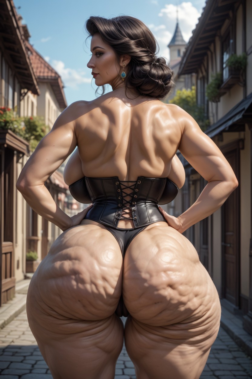 Giant Ass, Massive Ass, Gorgeous Face Hentai AI Porn