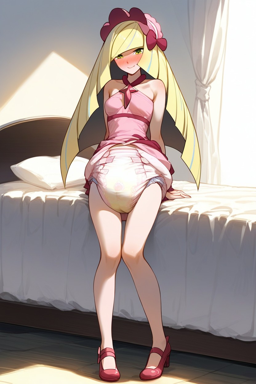とても短い, Extremely Saggy Soiled Adultdiaper, Covered Belly AI Porn