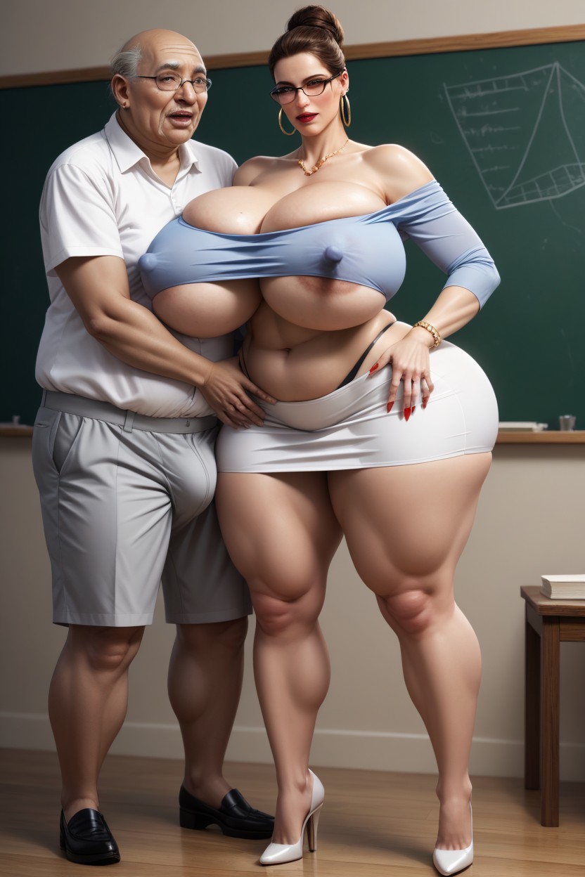 Big Nipples, Full Body, Thick AI Porn