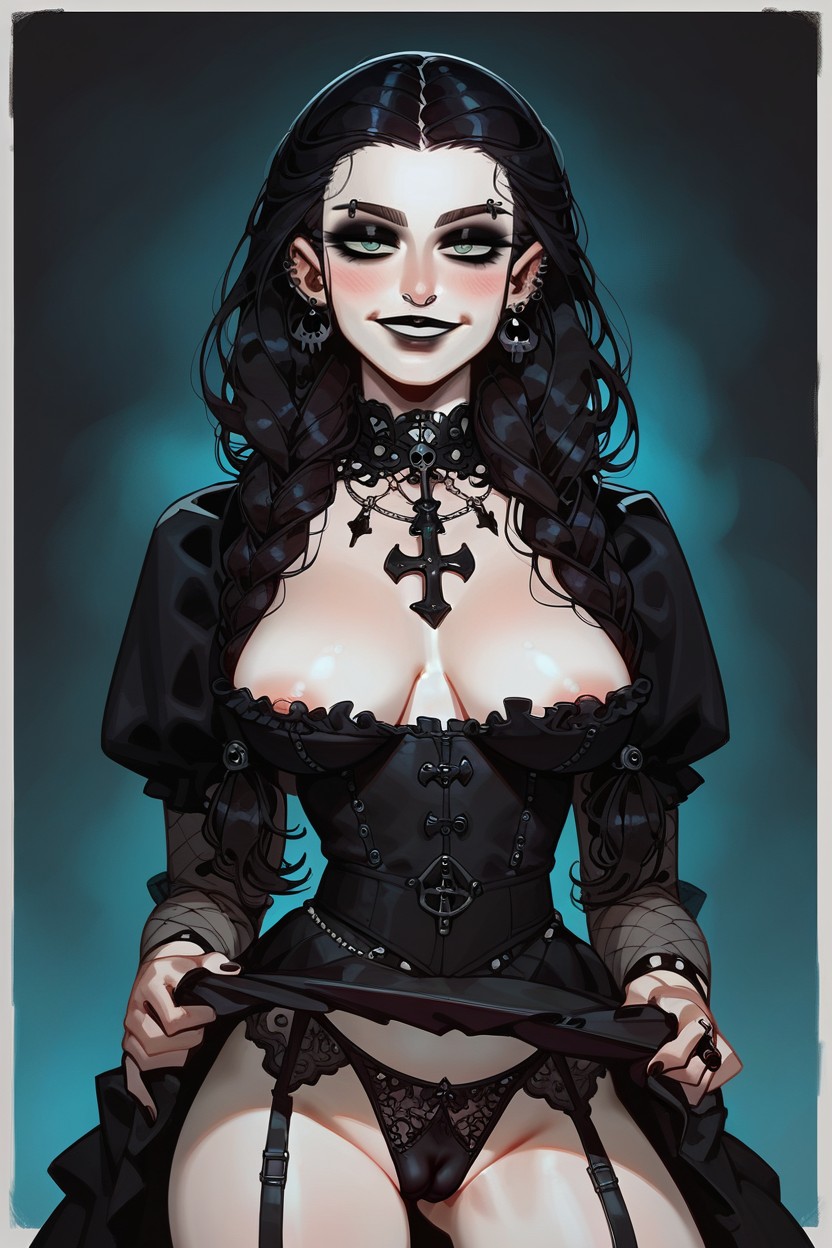 Halloween, Sexy, Goth Hentai AI Porn