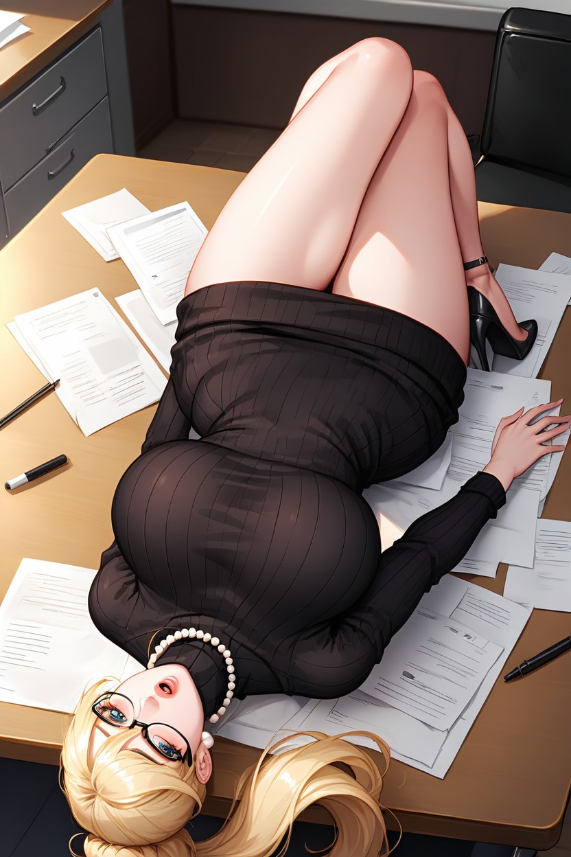 Lying, 18+, Sweater_dress AI Porn