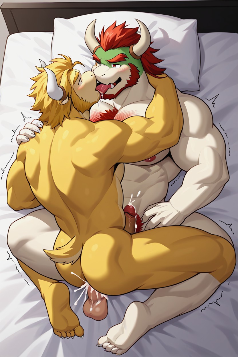 Bowser Above Asgore, Anal Sex, Penis Furry AI Porn