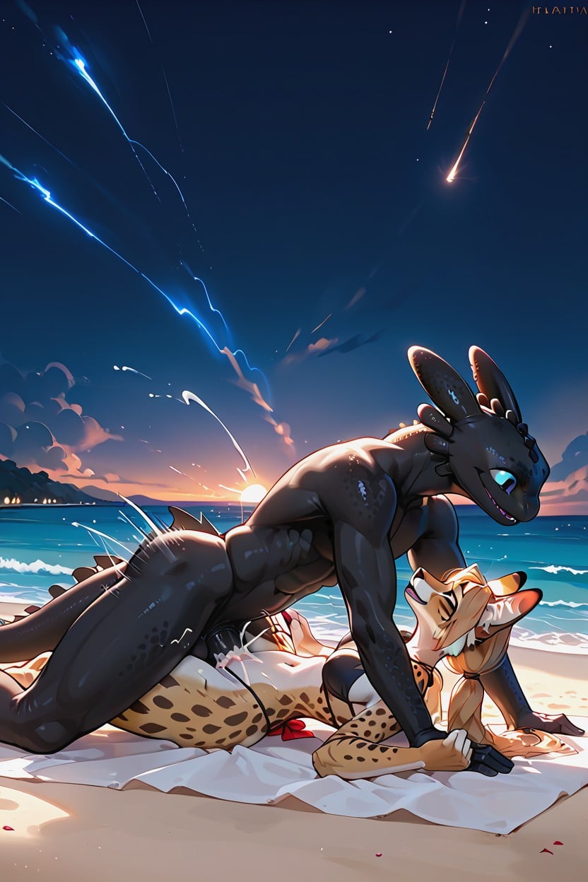Night, Storm, Moaning Furry AI Porn