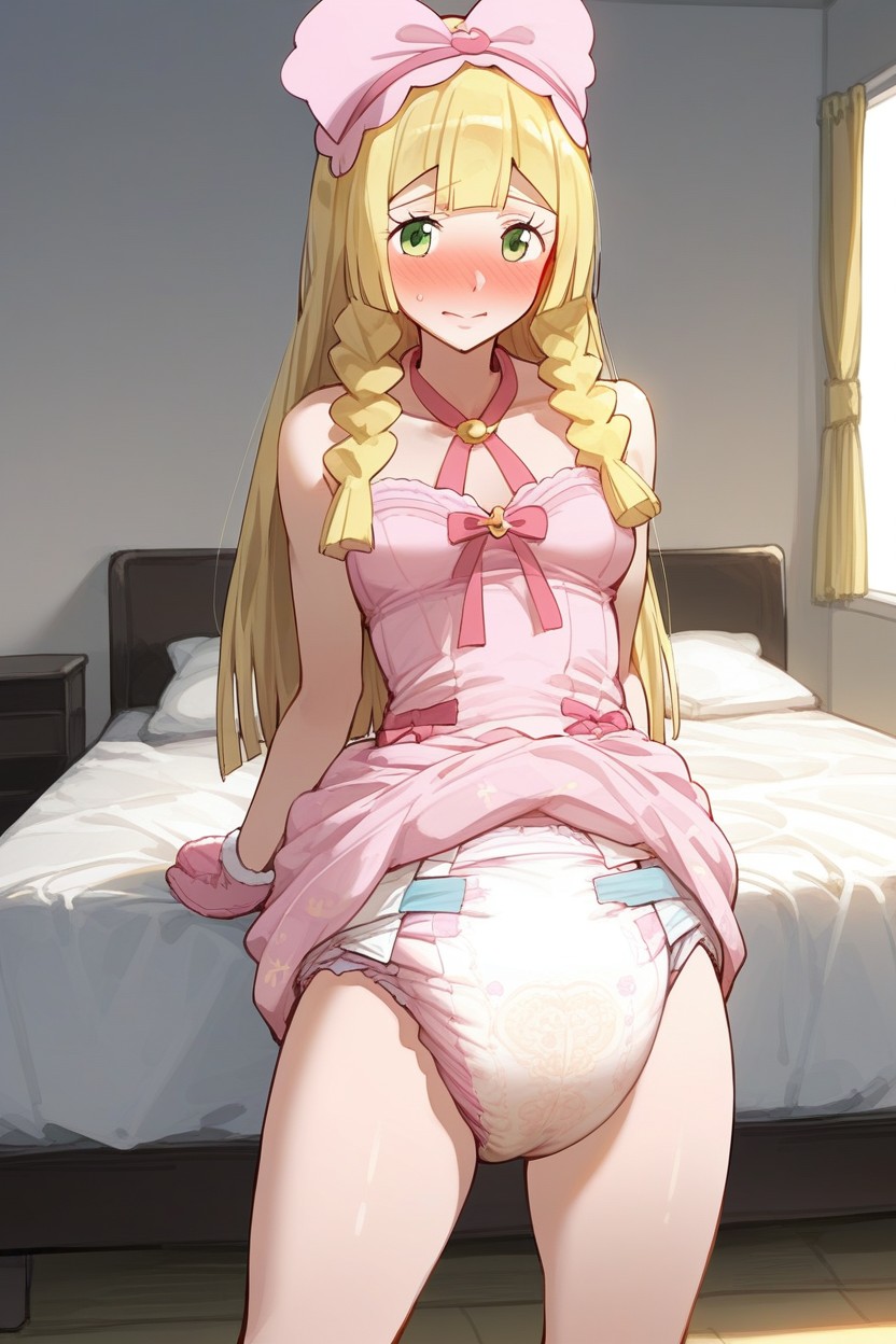 Intricate Female Princess Top, Covered Belly, 子供のようなプロポーション AI Porn