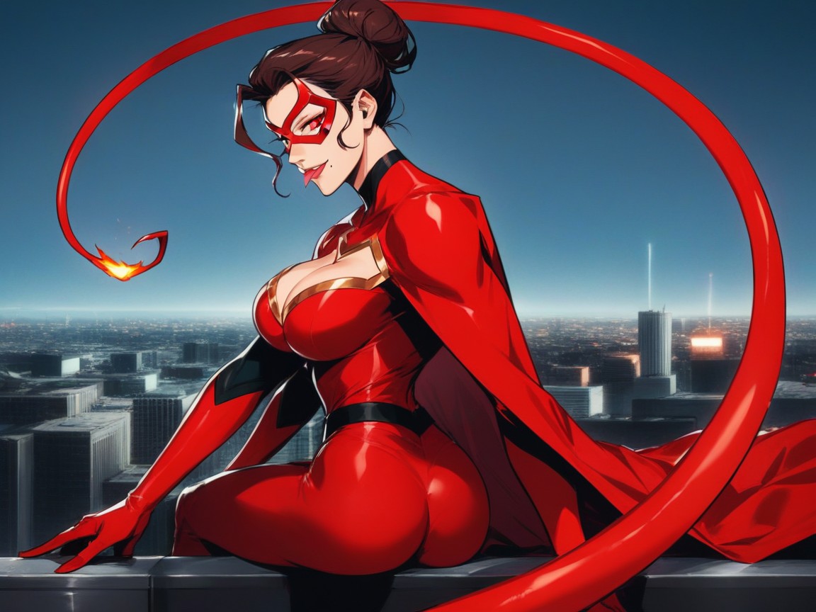 Pale Skin With Light Makeup, Small Ass, Fighting Pose Hentai AI Porn
