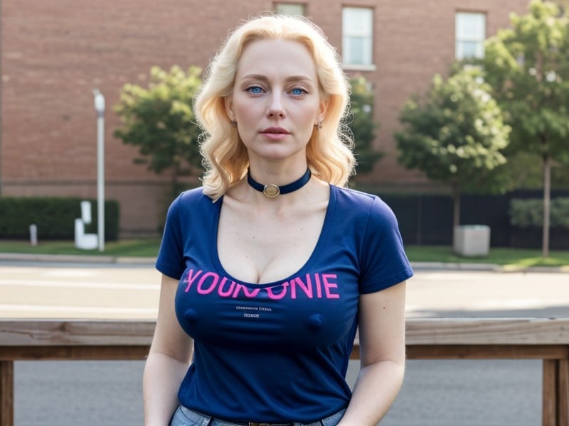 Veiny Nipples, One Word Mommy Written On Graphic Tee, Veiny Breasts AI Porn