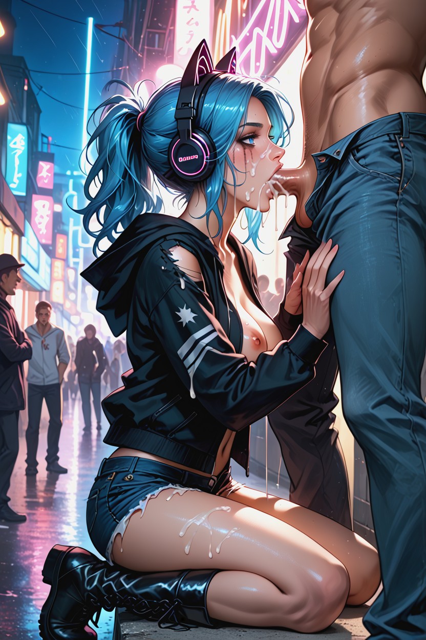 Boots, Blue Hour, Waist Shot Hentai AI Porn