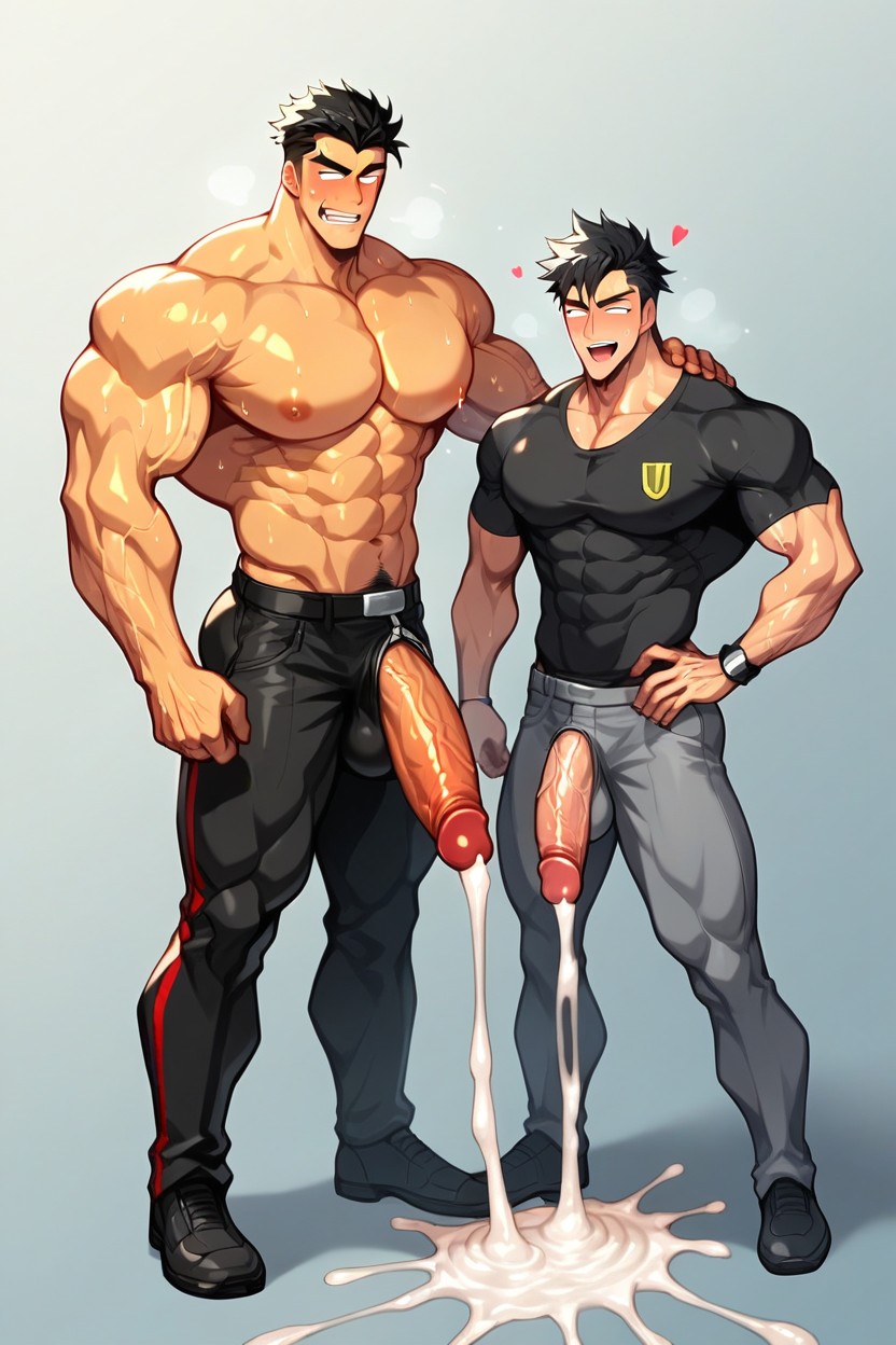 Two Man, Sholder, Arms Porno IA Gay