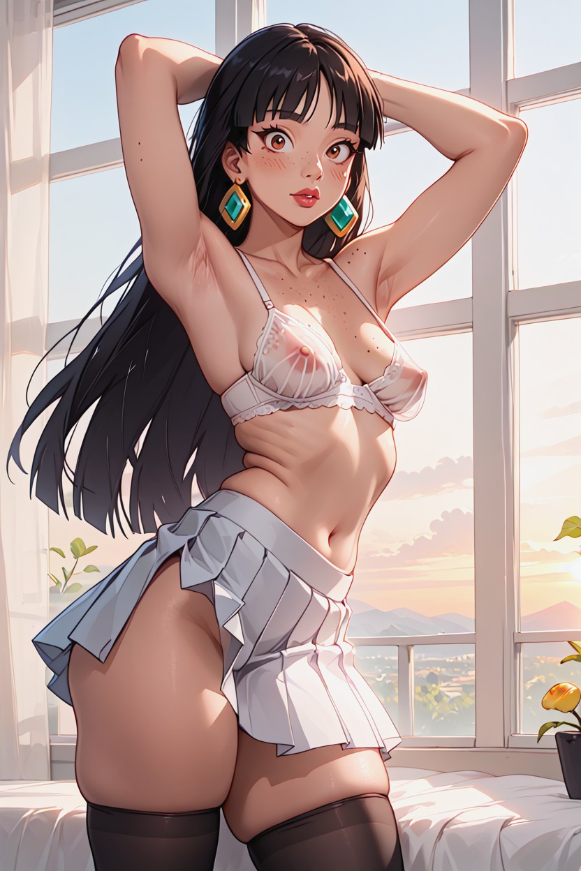 Cubby Stomach, Morning, Saggy Breasts AI Porn