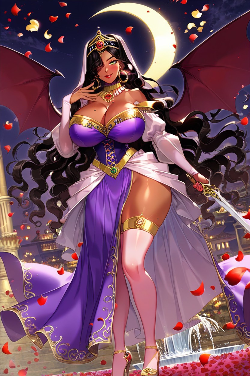 Red Lipstick, Sweetheart Neckline, Heels Porno IA latina