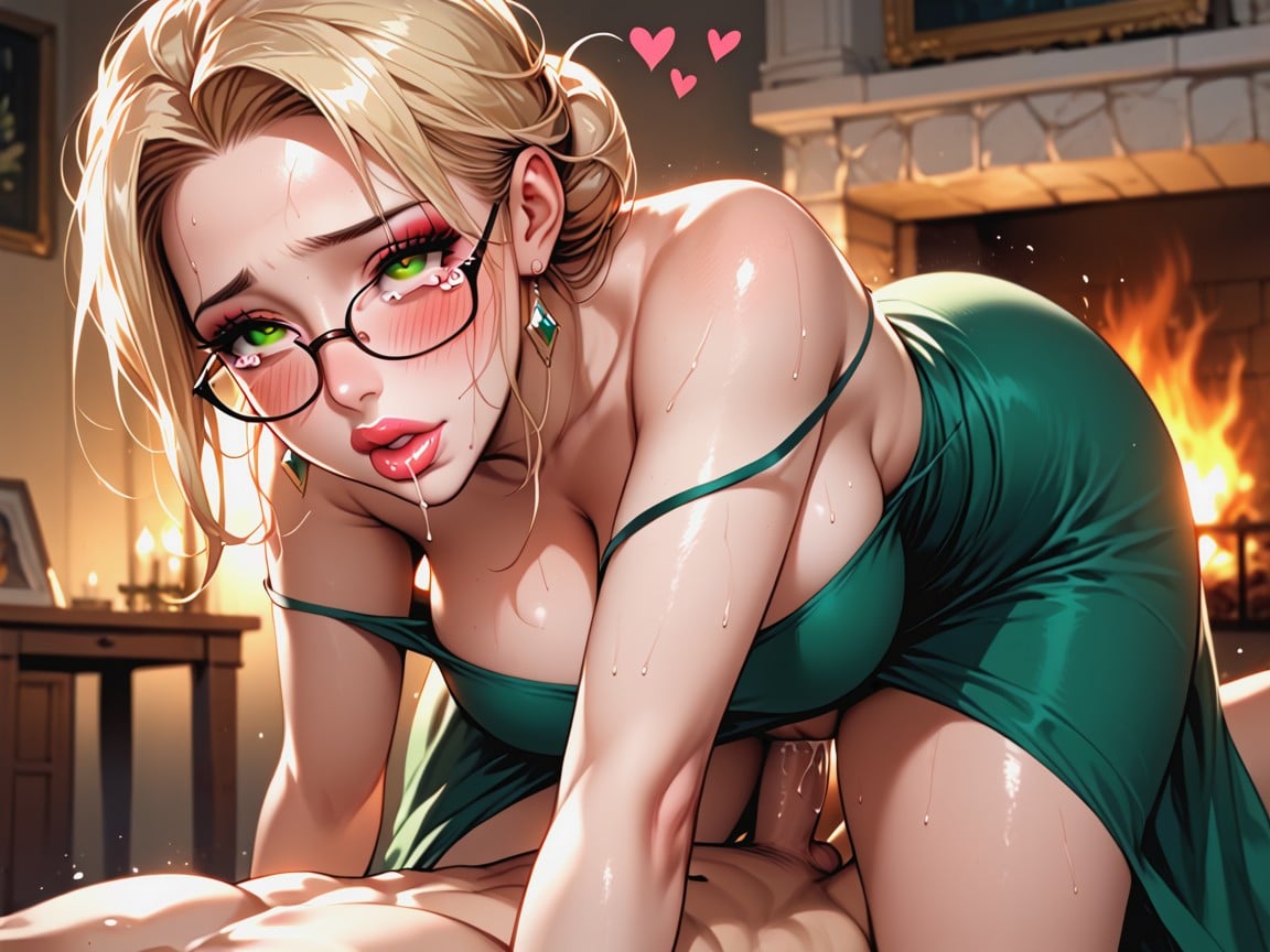 Off Shoulder, Riding Dick, Leaning Over Viewer Hentai AI Porn