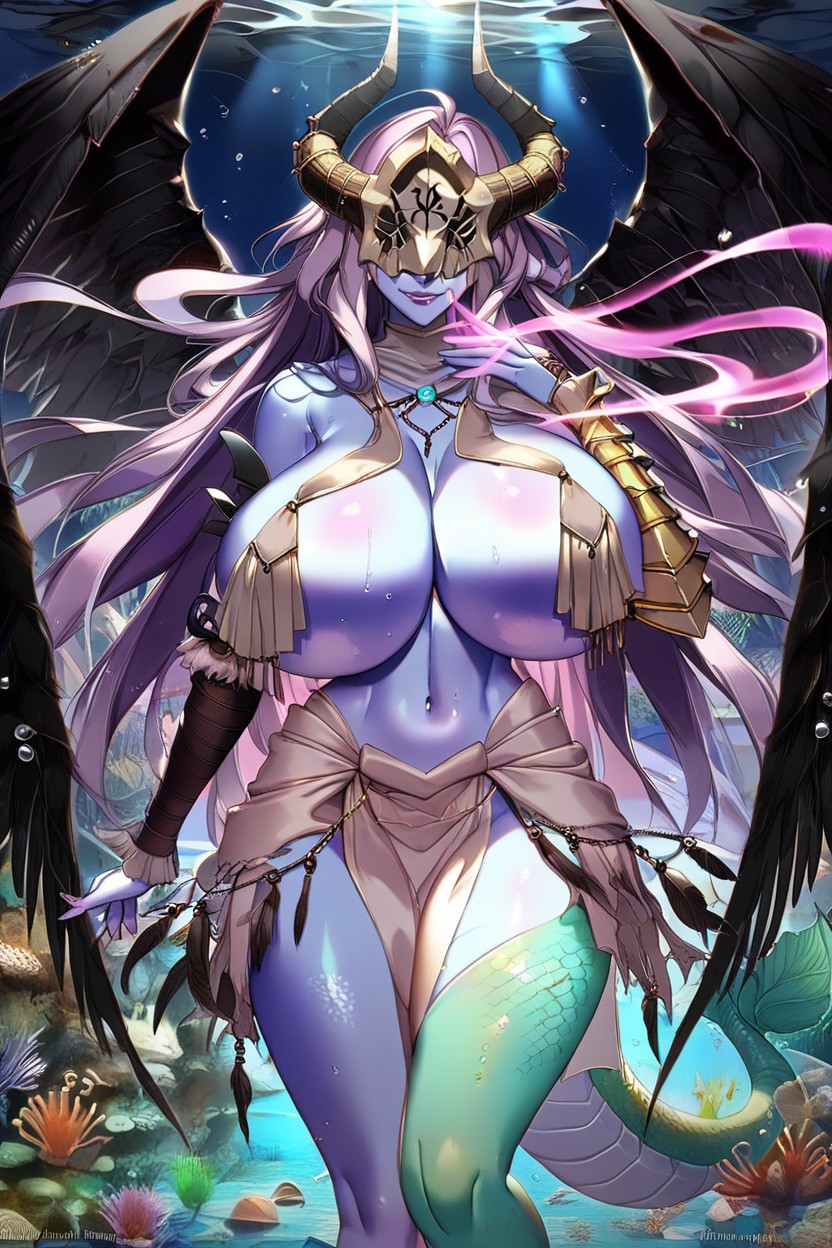 Evil Goddess Of The Deep, Wide Hips, Water Magic AI Porn
