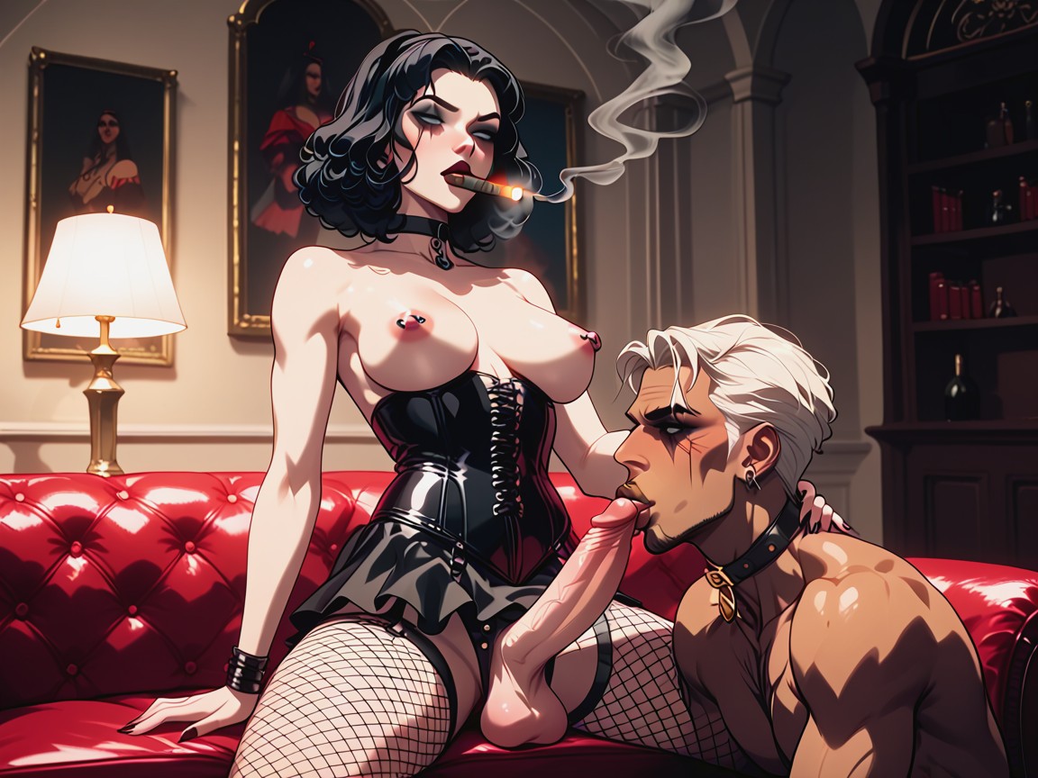 Deepthroat, Femdom, Extreme Face Fuck Shemale AI Porn