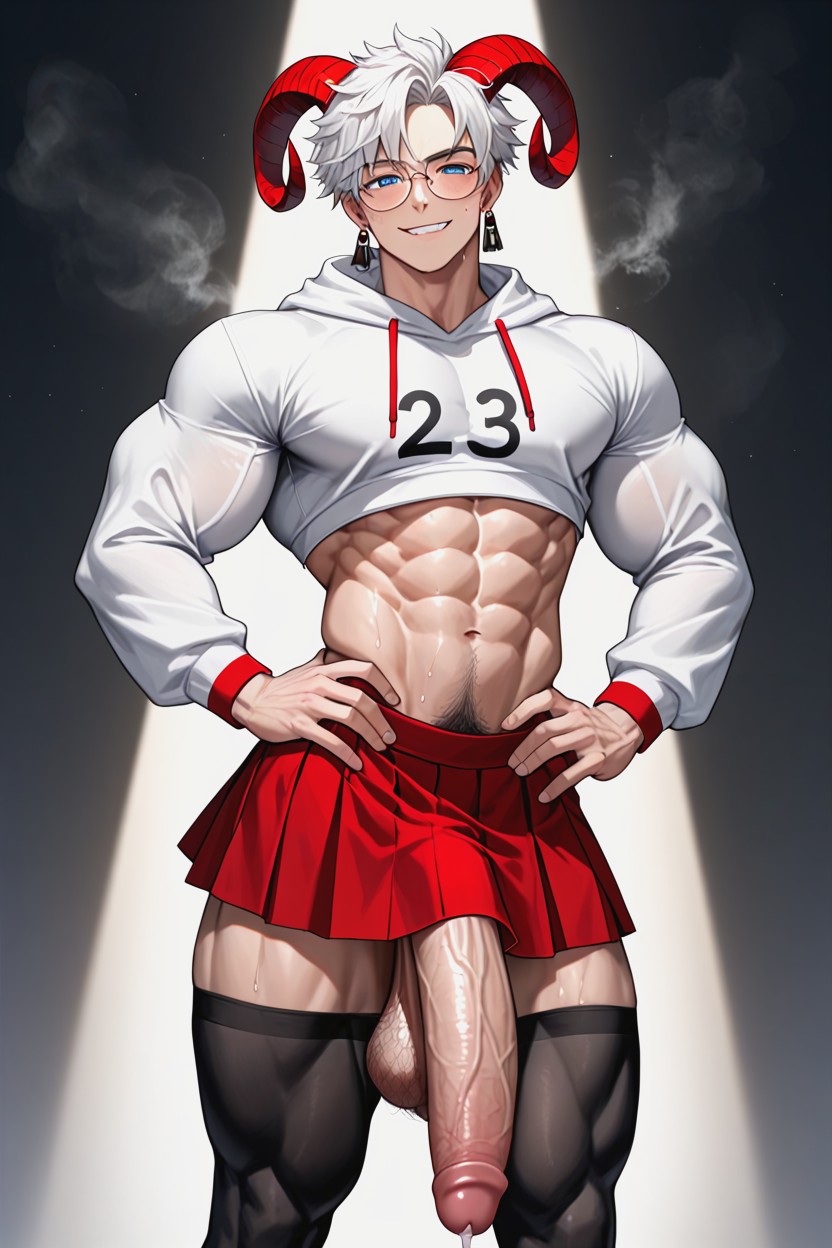 Hyper Cock, Thigh Highs, Thick Thighs Porno IA Gay