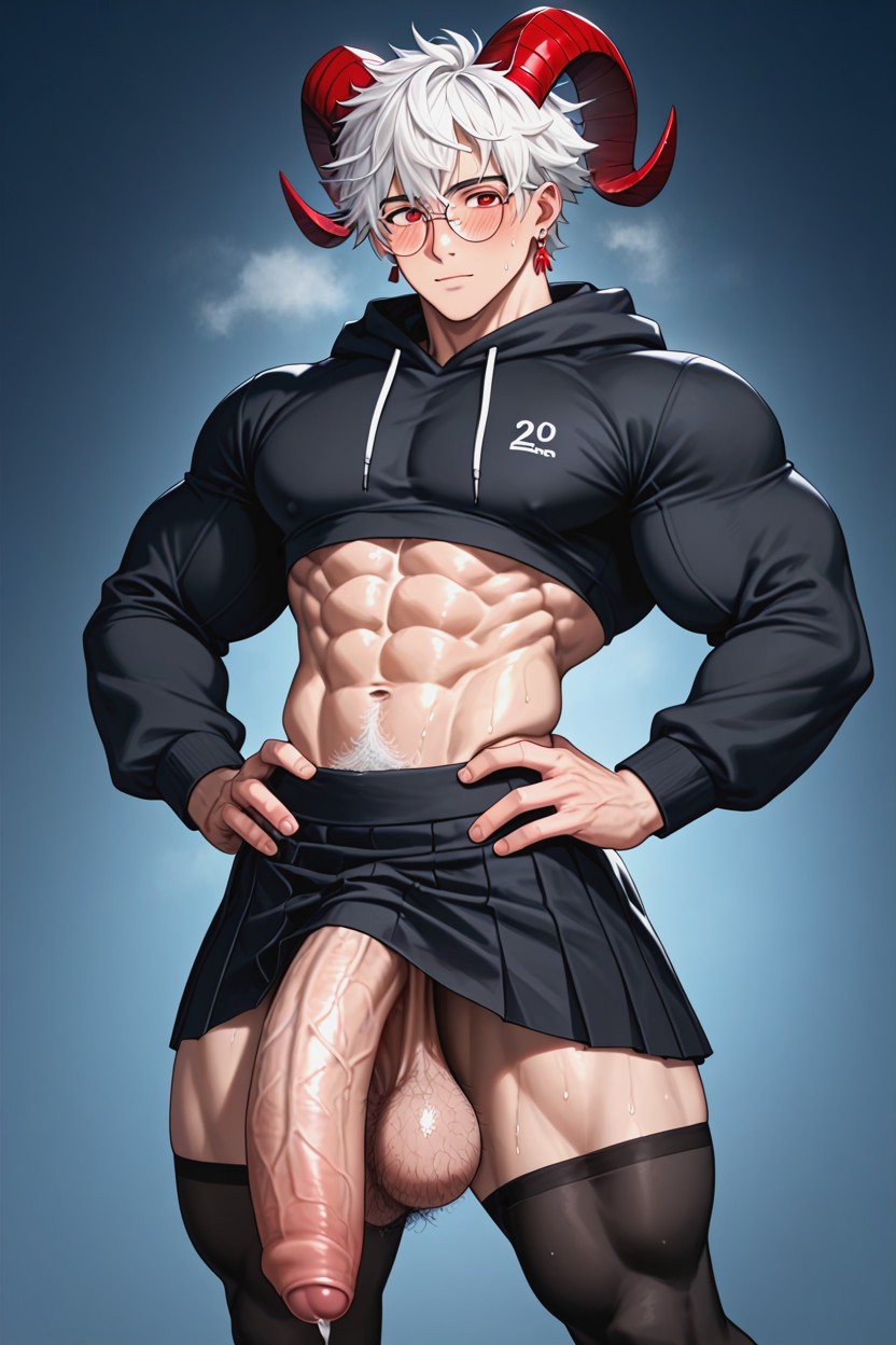 Red Eyes, 阴茎比身体大, Thick Thighs AI同性戀黃片