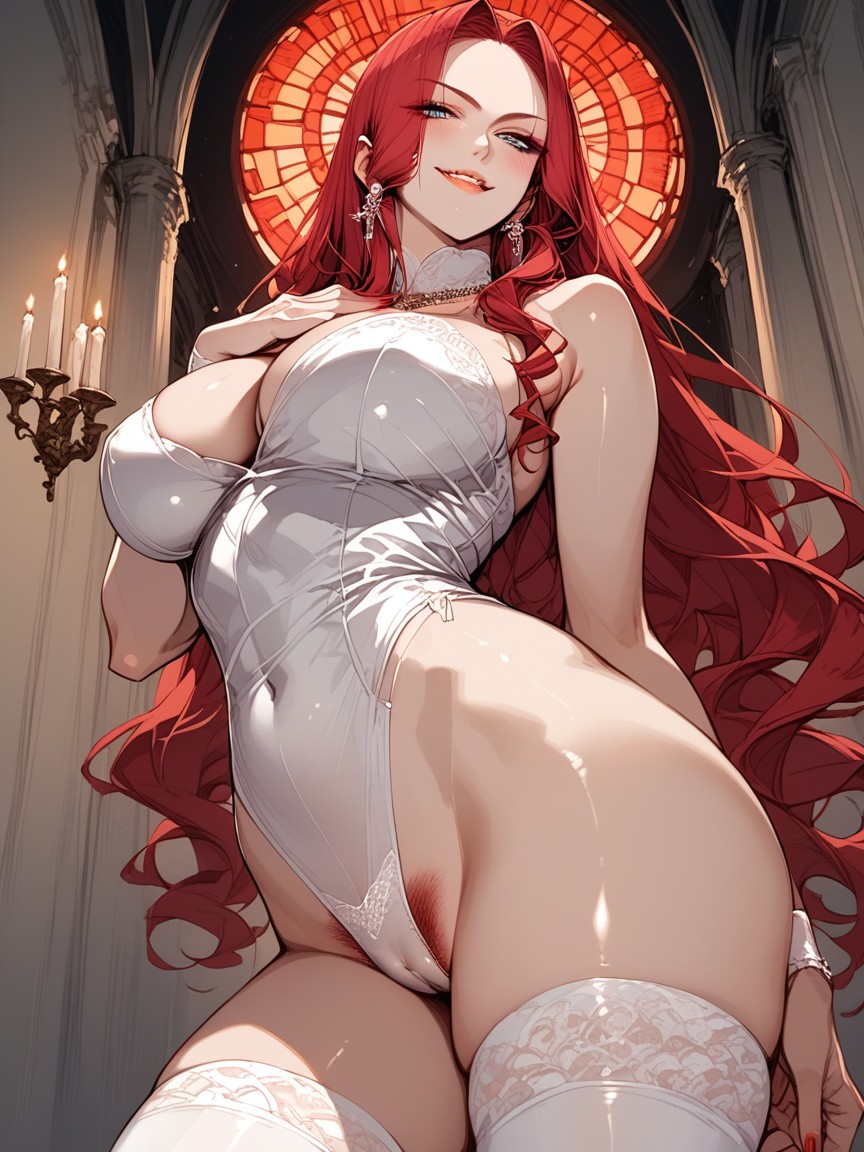 Low Angle, Smooth Rendering, Straight Hair AI Porn