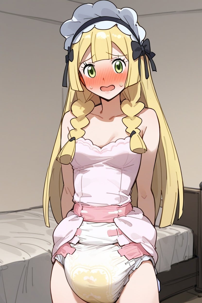 Solo, Fully Covered Breasts, Small Breasts AI Porn