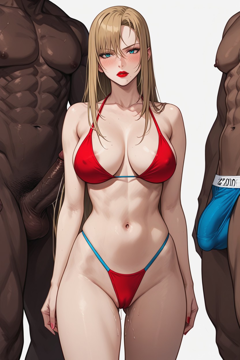 Long Cock Print In The Mans Slip, Steam Asuna In Red Bikini, Blue Floss Bikini Hentai AI Porn