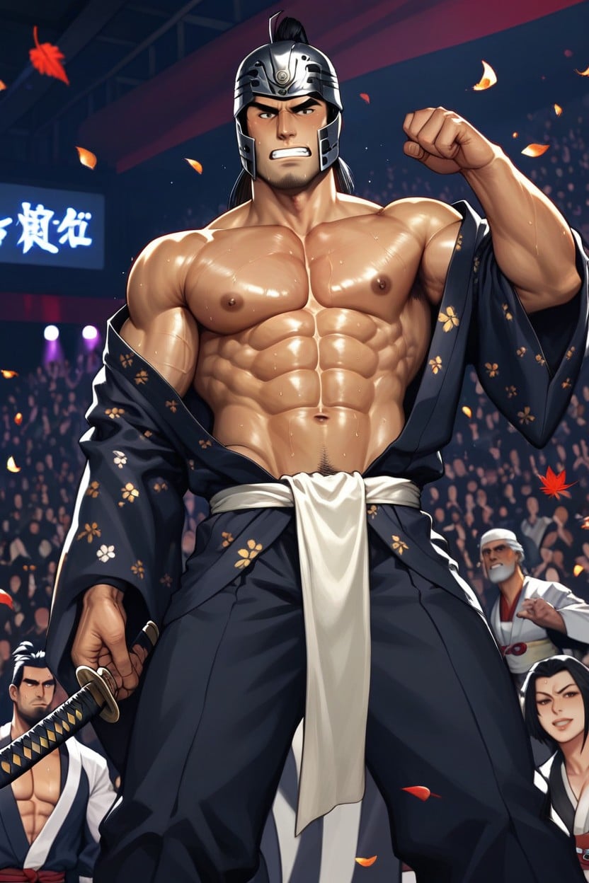 和服, Muscle Lad, 武士鎧甲 AI同性戀黃片