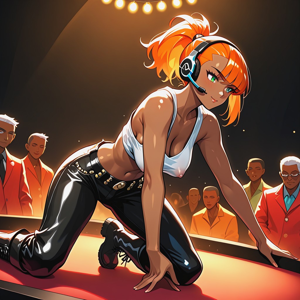 Low Waisted Pants, Tank Top, Rounded Ass AI Porn