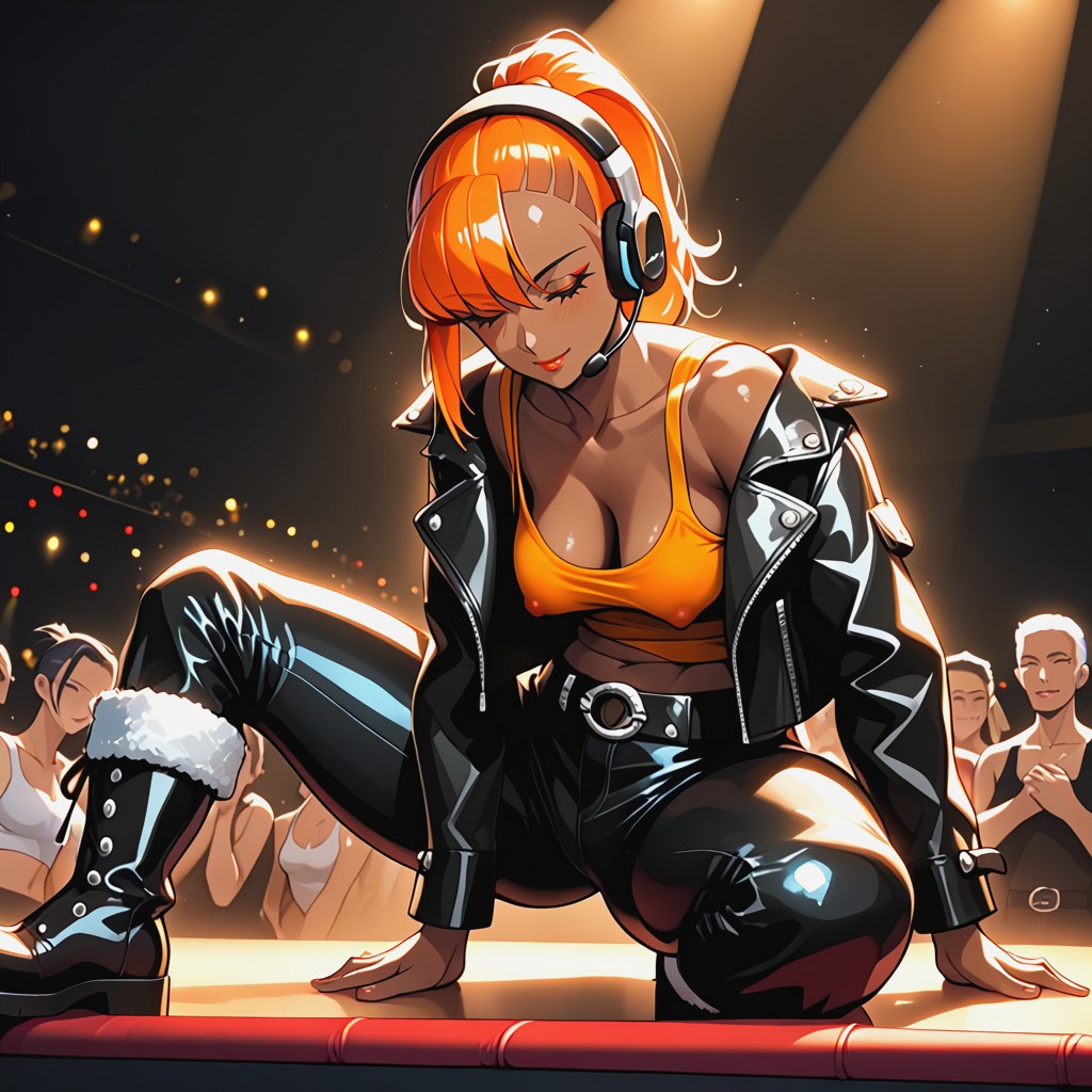 Rounded Ass, Retrousse Breasts, Tank Top AI Porn