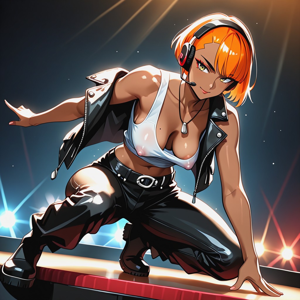 Ponytail, Buzzcut, Dark Skinned AI Porn