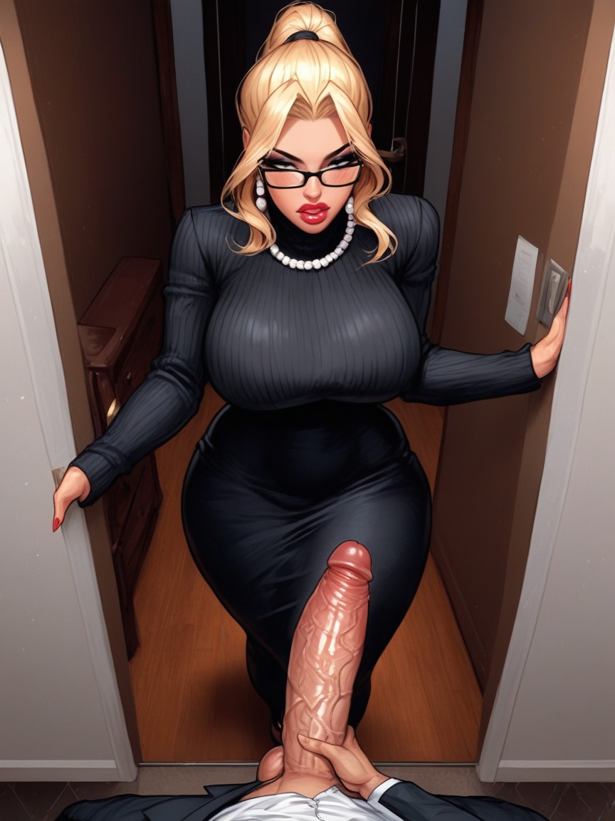 Ponytail, Exposed Thighs, Thick Thighs Porno IA