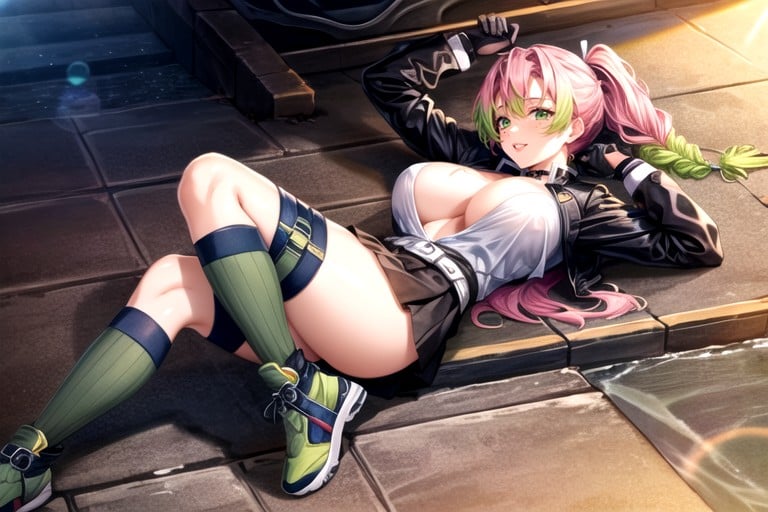 Blue Eyes, Saggy Breastsbig Nipplesbig Areolaswide Hips, Full Body Hentai AI Porn