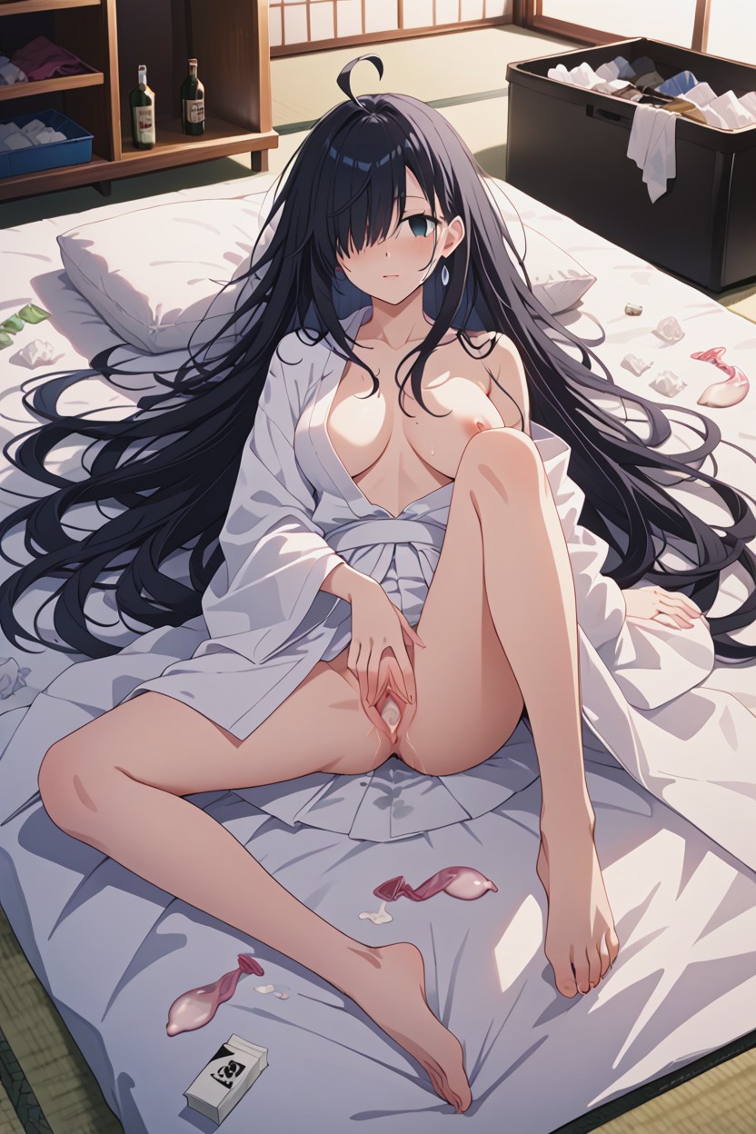 Used Tissues, Comic Book Border, Monochrome Hentai AI Porn