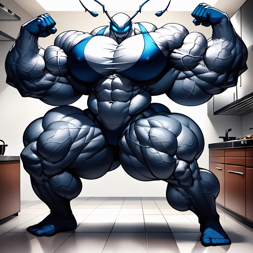 Tall, Hyper Gigantic Waist, Non Stop Hyper Relief Growth 퍼리 AI 포르노