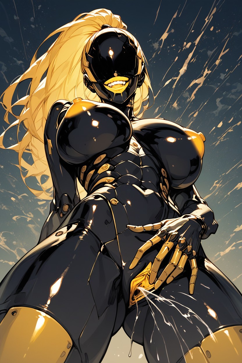 Massive Breast, 18+, Cyborg Face With Only A Mouth Hentai AI Porn