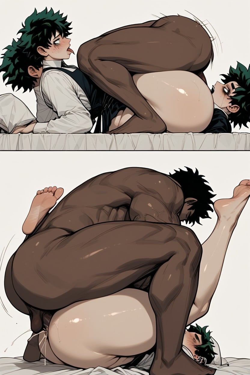 Man, Skinny, Dark Skin Male Hentai AI Porn