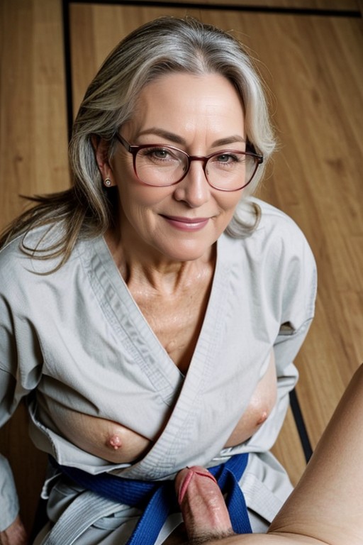 Full Body, 60+, Glasses AI Porn