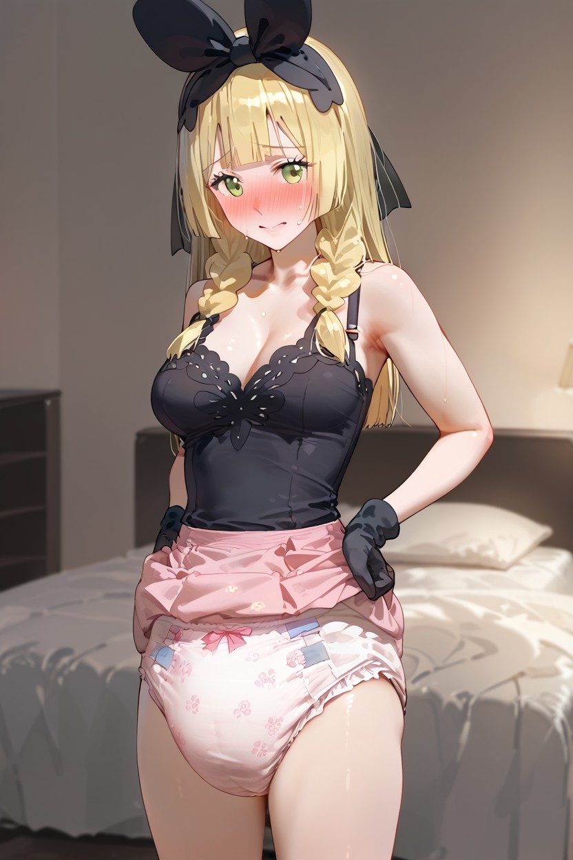 小さな, Extremely Saggy Soiled Adultdiaper, Very Poorchested AI Porn