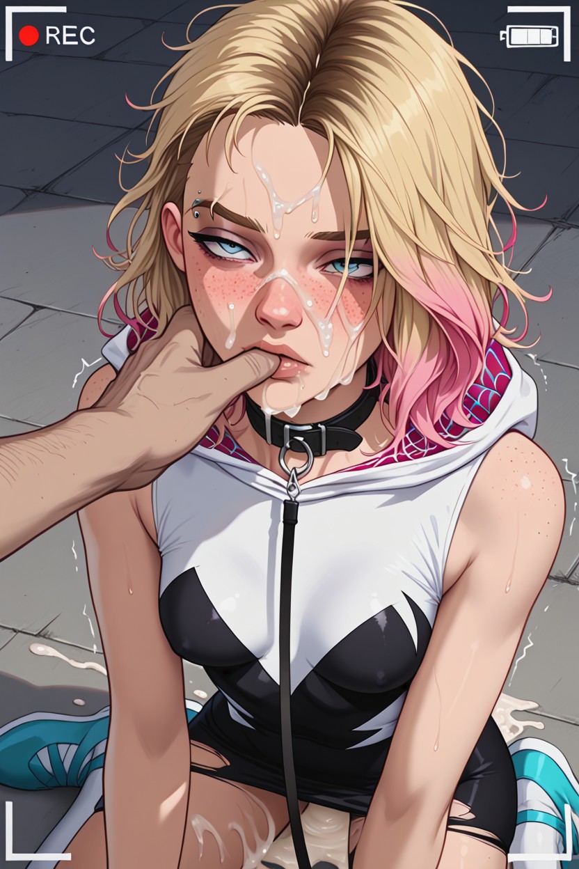Messy Hair, Leash, Ultra Detailed Hentai AI Porn
