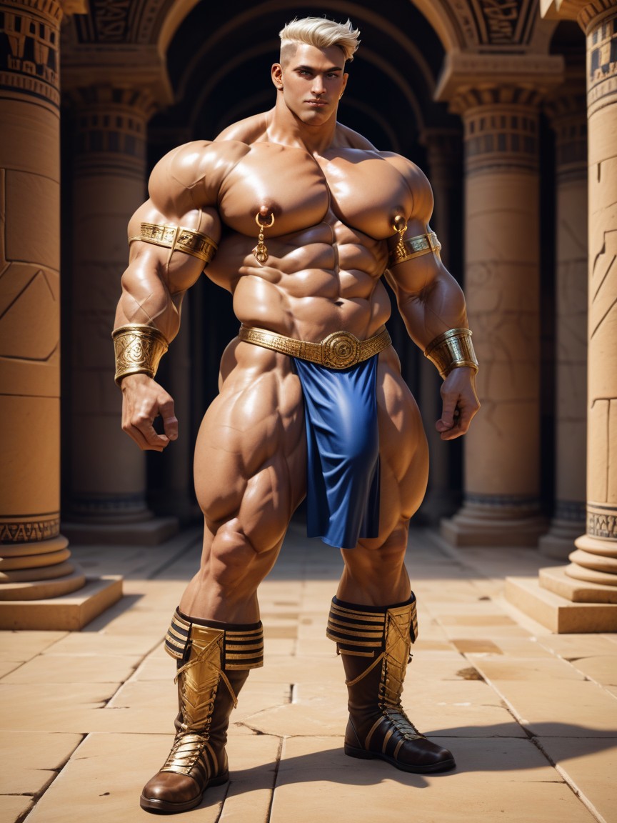 Full Body, Muscles, Solo AI Gay Porn