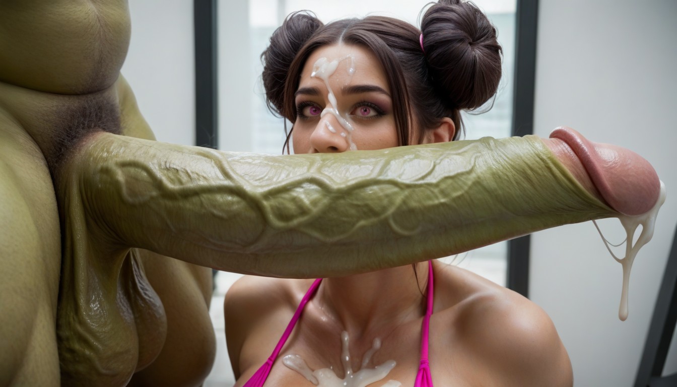 Bikini, Hyper Detailed, Bukakke Porno IA