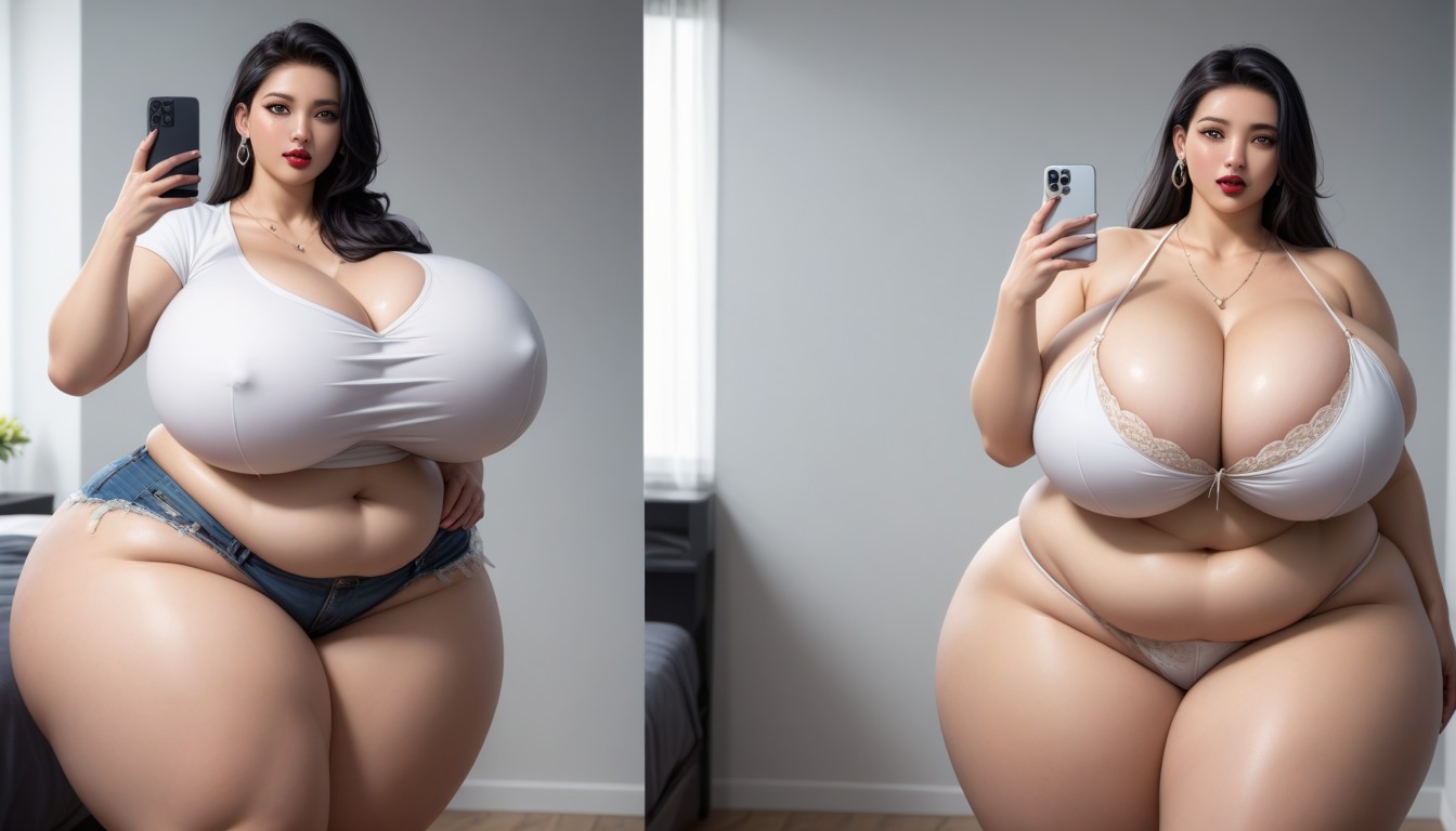 Mega Fat Gothic, Most Hyper Ultra Mega Busty Woman Ever To Be Seen, The Most Mega Ultra Hyper Enlarging Ultra Fat Breasts Expansion Porno BBW IA
