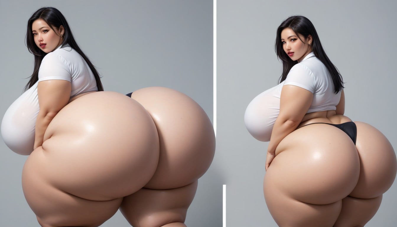 Most Hyper Ultra Mega Busty Woman Ever To Be Seen, The Most Mega Ultra Hyper Enlarging Ultra Fat Breasts Expansion, Thick Thighs BBW AI Porn